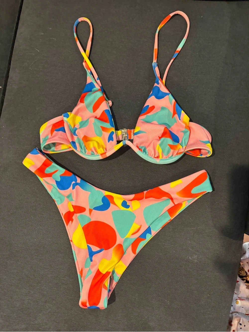 Bikini Two-Piece Swim Set in Multicolor NEVER WORN